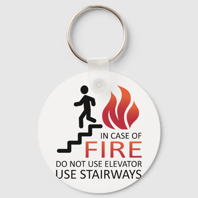 Im Falle eines Brandes Schlüsselanhänger (Vorderseite)