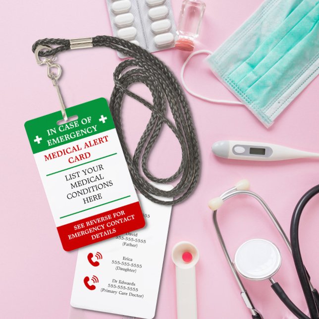 Im Falle eines medizinischen Notfalls ICE-Karte Ausweis (Von Creator hochgeladen)