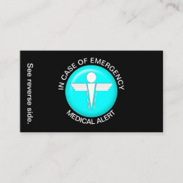 IM FALLE EINES medizinischen NOTFALLwarnausweises Visitenkarte