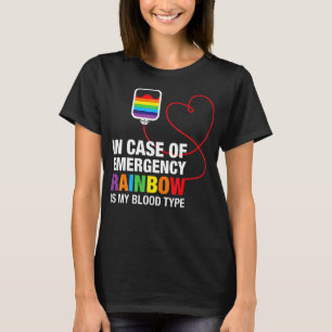 Im Falle eines Notfalls ist mein Blutstammtyp lgb T-Shirt
