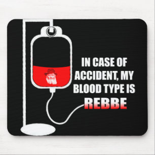 Im Falle eines Unfalls ist mein Bluttyp wieder zur Mousepad