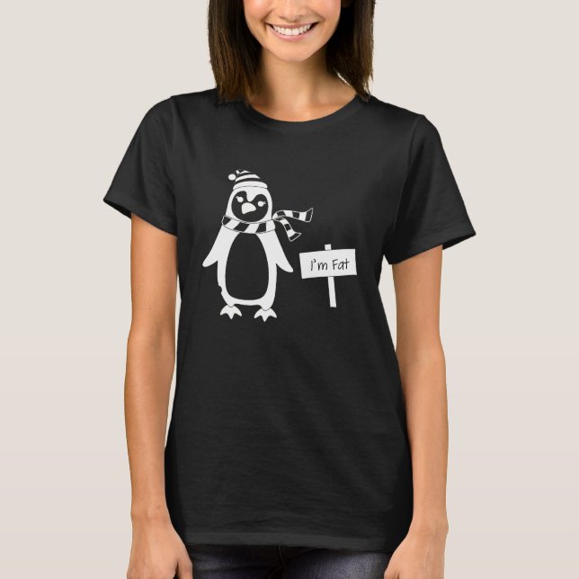 Im fat Ugly ChristmasPenguin T-Shirt (Vorderseite)