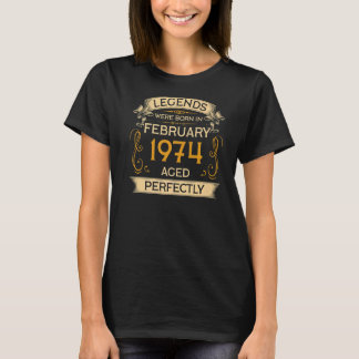 Im Februar 1974 waren die Geburtstagslegenden Gebo T-Shirt