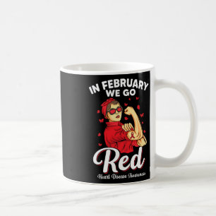 Im Februar gehen wir Red Support Herzerkrankungen Kaffeetasse