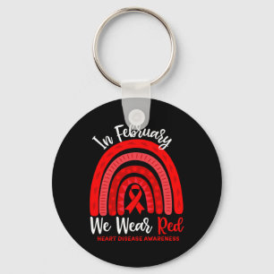 Im Februar gehen wir zu Red Ribbon Herz-Krankheit  Schlüsselanhänger