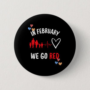 Im Februar gehen wir zum Monat der Roten Gesundhei Button
