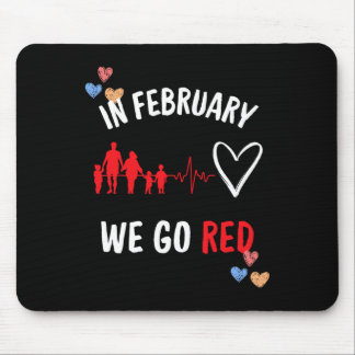 Im Februar gehen wir zum Monat der Roten Gesundhei Mousepad