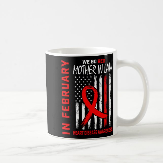 Im Februar Tragen Sie Rot Mutter Schwiegermutter H Kaffeetasse (Rechts)
