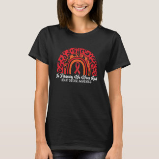 Im Februar tragen wir das Bewusstsein für die Rote T-Shirt