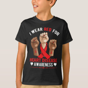 Im Februar tragen wir das Bewusstsein für die Rote T-Shirt