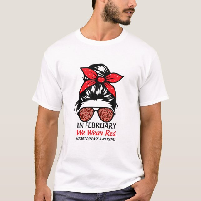 Im Februar tragen wir das Bewusstsein für die Rote T-Shirt (Vorderseite)