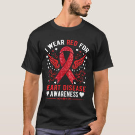 Im Februar tragen wir ein Bewusstsein für Rot, Her T-Shirt