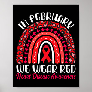 Im Februar tragen wir Red Rainbow - Heart Disease  Poster