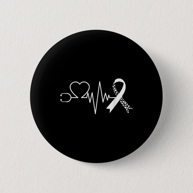 Im Februar wird das Bewusstsein für Herzkrankheite Button (Vorderseite)