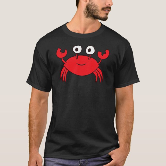 I'm Feeling A Little Crabby Seafood Funny Cartoon  T-Shirt (Vorderseite)