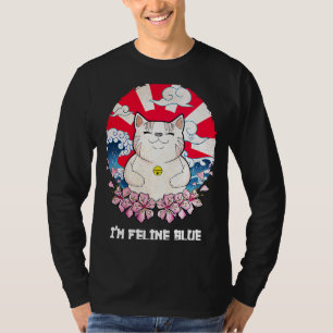 Im Feline Blue Cat Kitten Spaß Cat Mama 2 T-Shirt