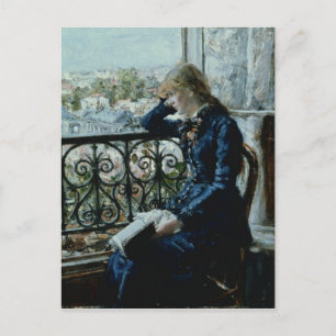 Im Fenster, 1881 Postkarte