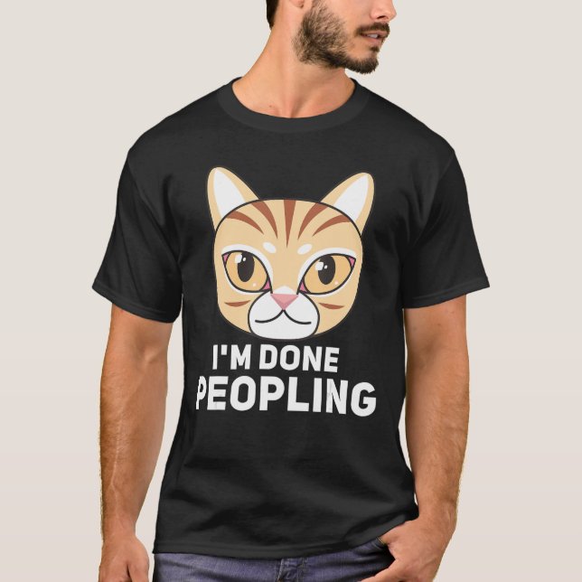 Im Fertigen Leute angry Cat Design Retro T-Shirt (Vorderseite)