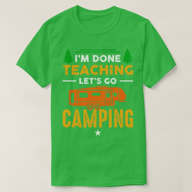 Im Fertigen Unterrichten Lasse Go Camping T-Shirt (Design vorne)