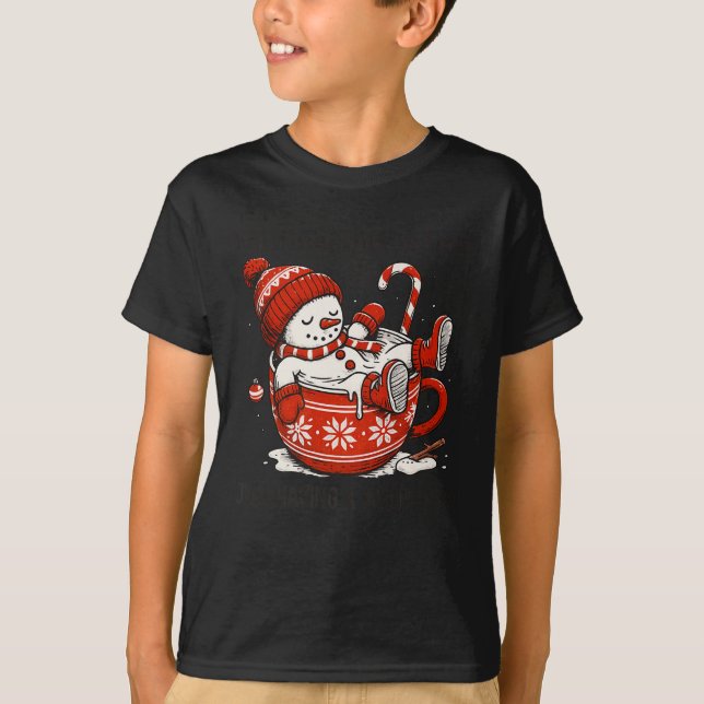 I'm Fine This Is Fine Just Having Meltdown Christm T-Shirt (Vorderseite)