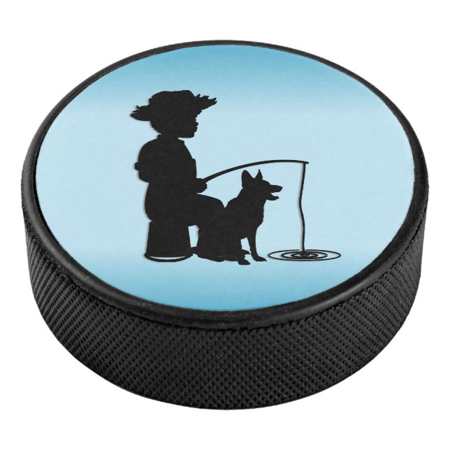 Im Fischereizentrum Eishockey Puck (3/4)