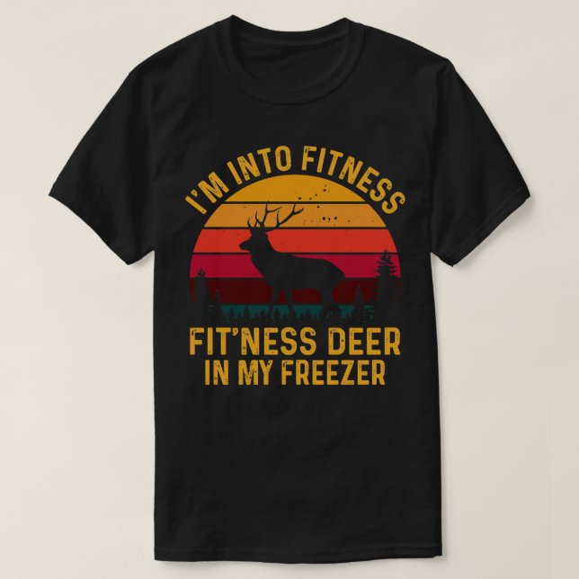 Im Fitness Fitness Hirsch in meinem Freezer Funny  T-Shirt (Design vorne)