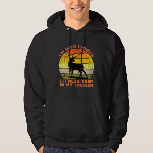 Im Fitness Fitness Hirsch in meinem Freezer Huntin Hoodie (Vorderseite)