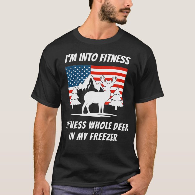 Im Fitness Fitness Hirsch in meinem Gefrierschrank T-Shirt (Vorderseite)
