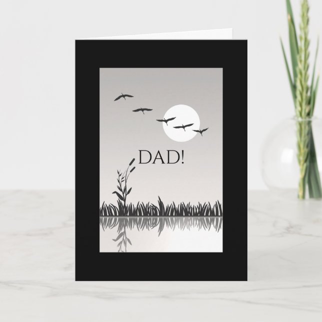 IM FLUGGEBURTSTAGSKARTE FÜR DEN VATER DANKESKARTE (Vorderseite)