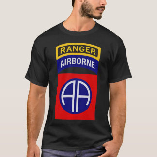 im Flugzeug 82. Division Patch mit Ranger Tab - Pa T-Shirt