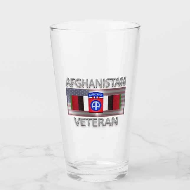 im Flugzeug Abteilung Afghanistan Veteran Glas (Vorderseite)