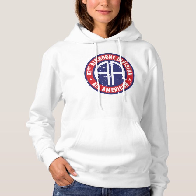im Flugzeug Abteilung "All American" Grunge Women Hoodie (Vorderseite)