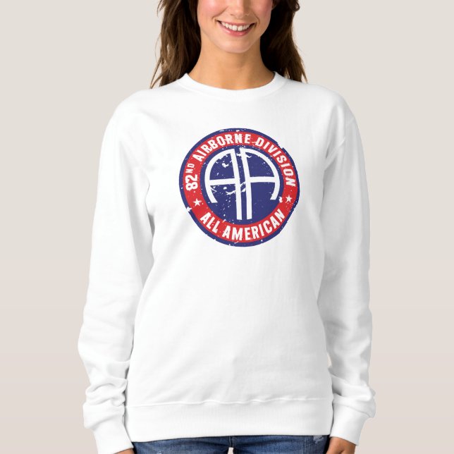 im Flugzeug Abteilung "All American" Grunge Women Sweatshirt (Vorderseite)