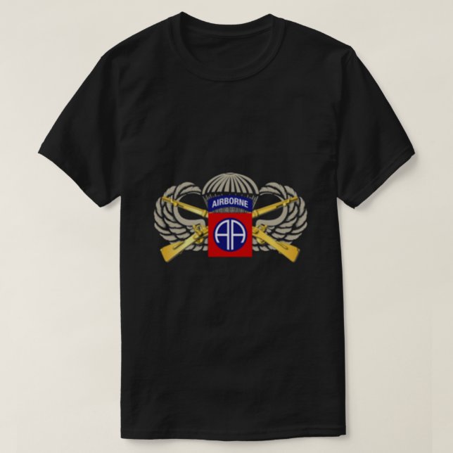 IM FLUGZEUG Abteilung Paratrooper Veteran T-Shirt (Design vorne)