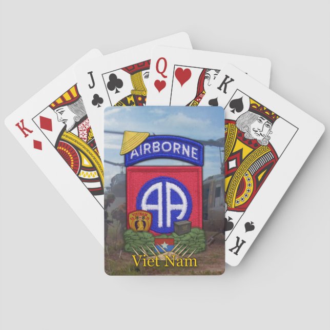 im Flugzeug Abteilung vietnam Veterans Poker Card Spielkarten (Rückseite)