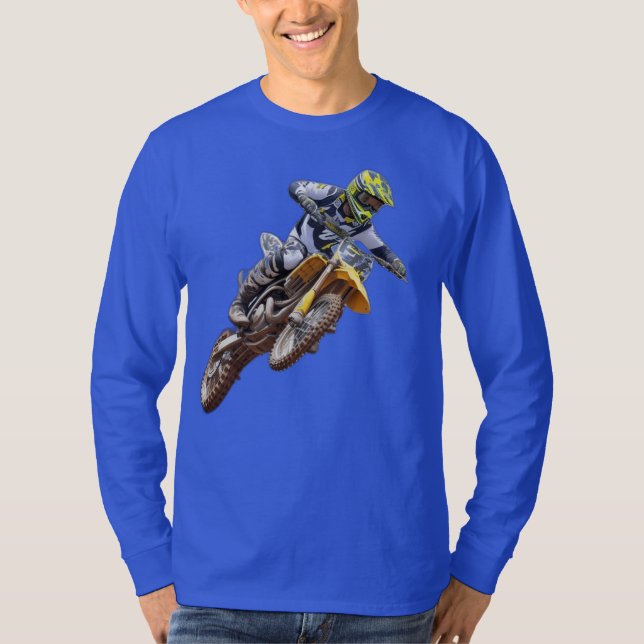 Im Flugzeug Adrenalin: Motocross-Flug T-Shirt (Vorderseite)