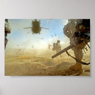 Im Flugzeug Angriff Poster