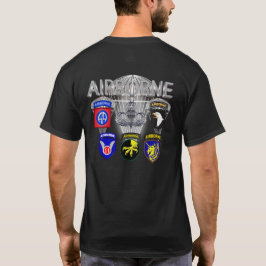 Im Flugzeug Armeeabteilungen Vergangenheit und Geg T-Shirt