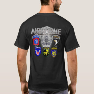 Im Flugzeug Armeeabteilungen Vergangenheit und Geg T-Shirt