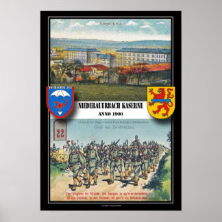 Im Flugzeug Barracks Niederauerbach Poster