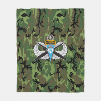 Im Flugzeug Corps Recondo Camouflage Fleece Blanke