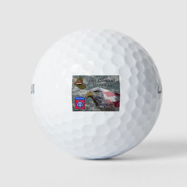 im Flugzeug Div Irak-Kampfveteran Golfball (Vorderseite)