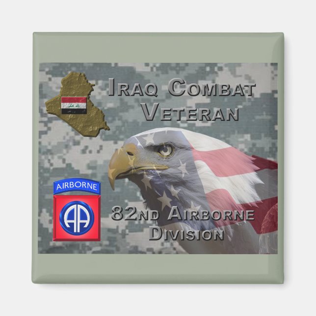im Flugzeug Div Irak-Kampfveteran Magnet (Vorne)