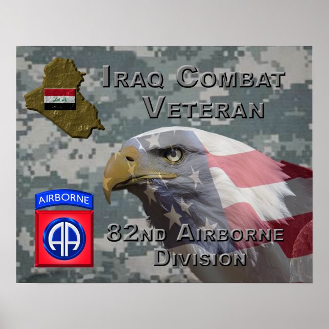 im Flugzeug Div Irak-Kampfveteran Poster (Vorne)