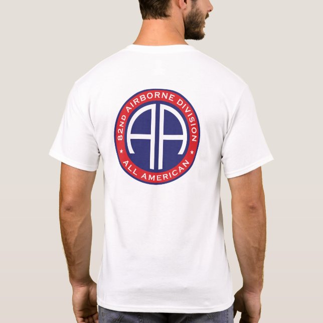 im Flugzeug Division All American Emblem T - Shirt (Rückseite)