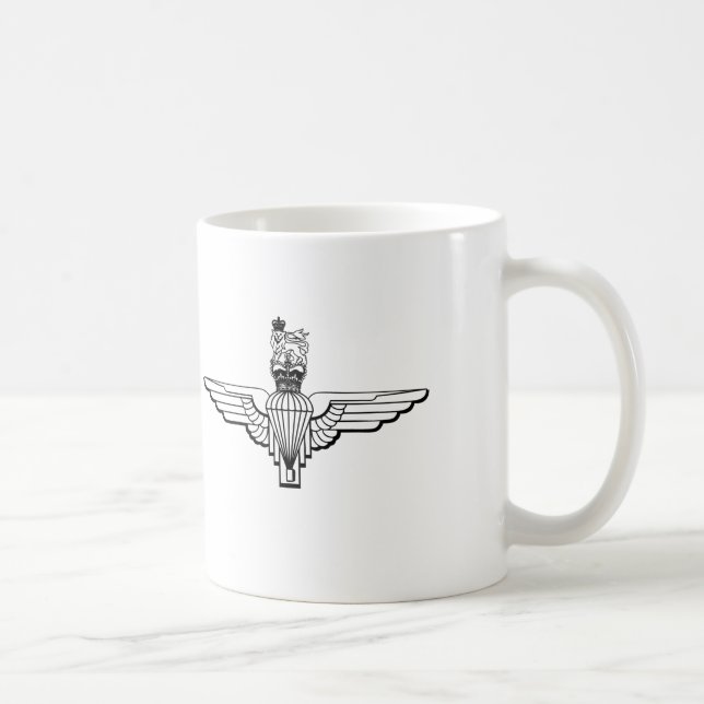 Im Flugzeug - Fallschirm Kaffeetasse (Rechts)