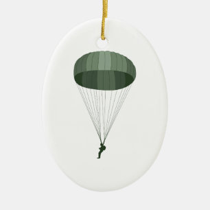 Im Flugzeug Fallschirmjäger Keramikornament