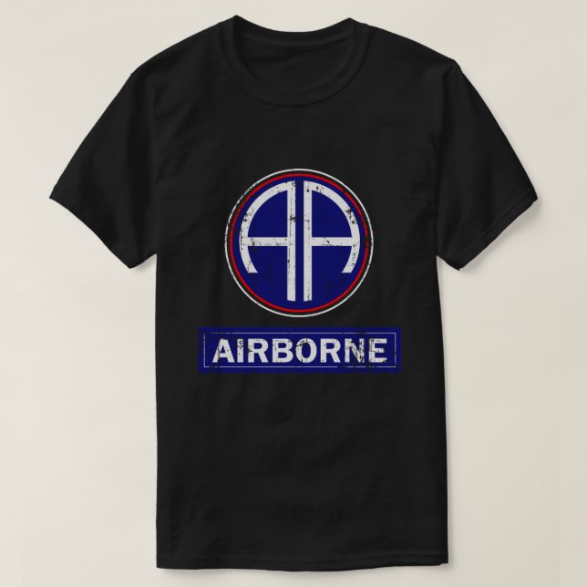 Im Flugzeug Fallschirmspringer T-Shirt (Design vorne)