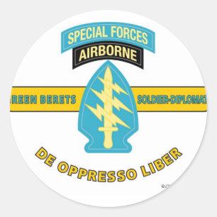 IM FLUGZEUG KRÄFTE "DE OPPRESSO LIBER" RUNDER AUFKLEBER