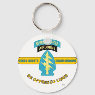 IM FLUGZEUG KRÄFTE "DE OPPRESSO LIBER" SCHLÜSSELANHÄNGER